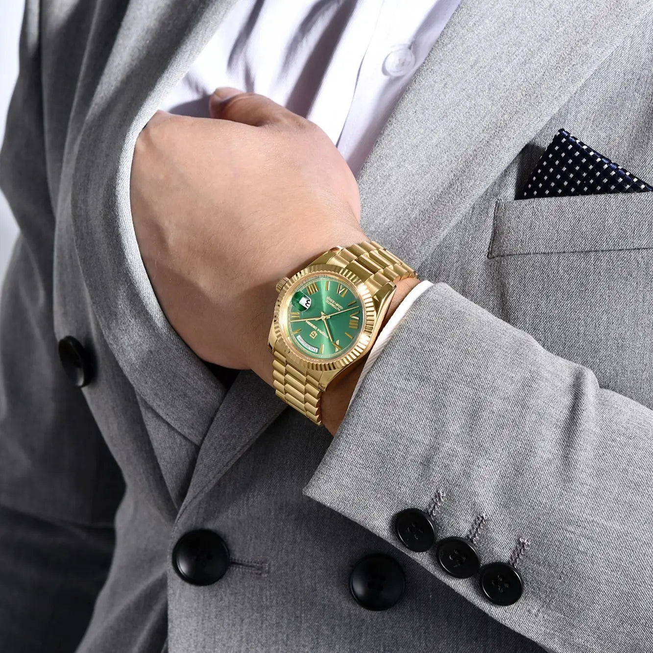 PAGANI DESIGN DD36 Gold Green V2 Men's Mechanical Watches Luxury Automatic Watch For Men 2023 New AR Sapphire glass Wrist watch