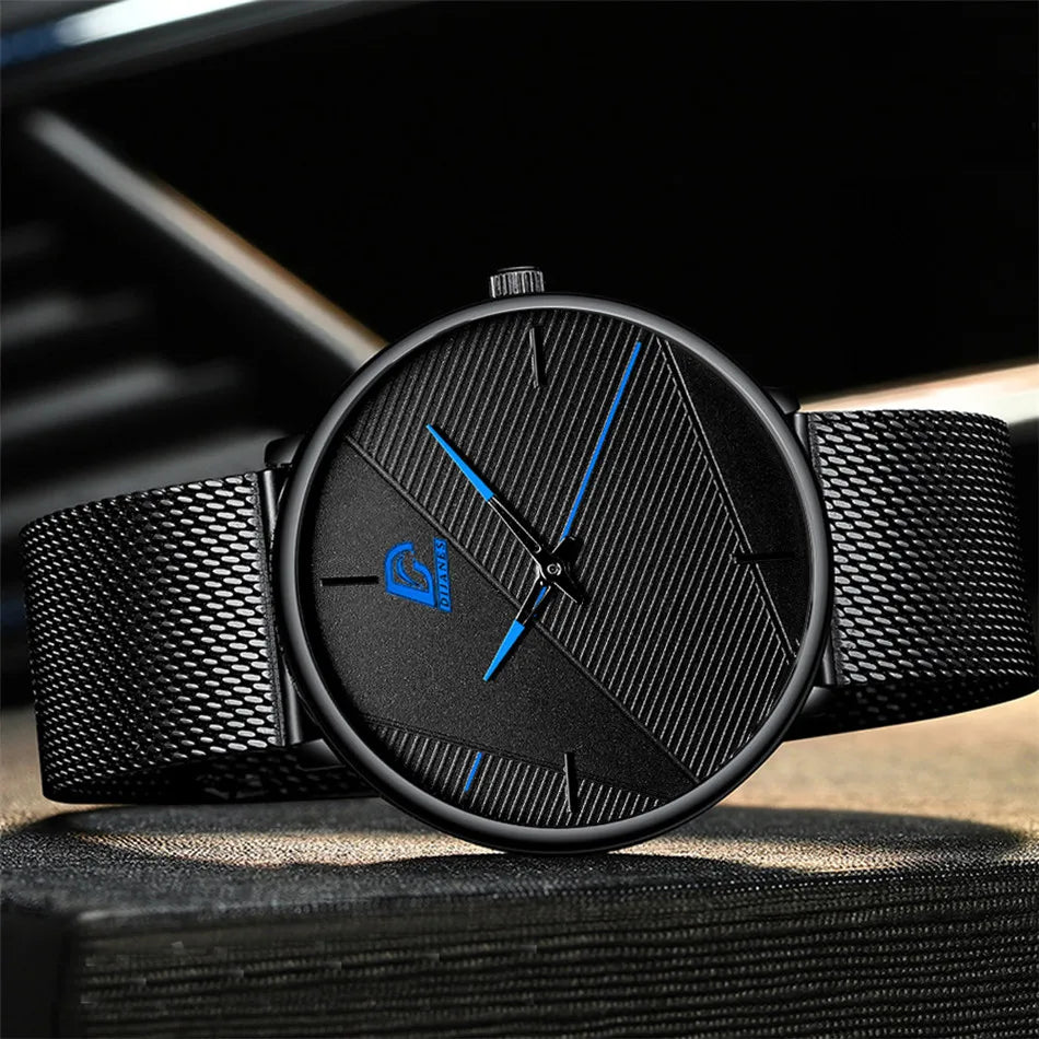 reloj hombre Watches Mens Minimalist Men's Fashion Ultra-thin Watch Simple Men Business Quartz Wristwatch relogio masculino