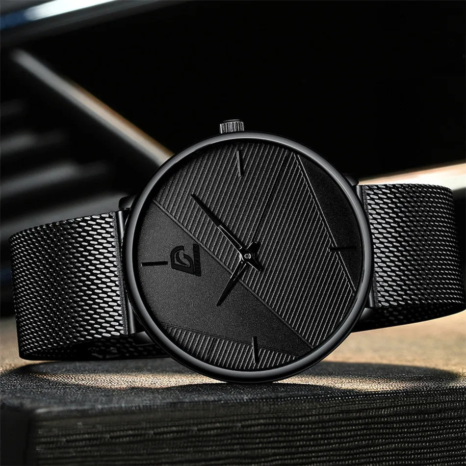 reloj hombre Watches Mens Minimalist Men's Fashion Ultra-thin Watch Simple Men Business Quartz Wristwatch relogio masculino