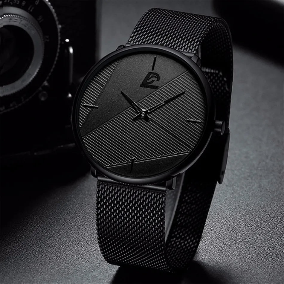 reloj hombre Watches Mens Minimalist Men's Fashion Ultra-thin Watch Simple Men Business Quartz Wristwatch relogio masculino