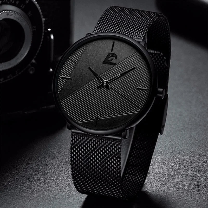 reloj hombre Watches Mens Minimalist Men's Fashion Ultra-thin Watch Simple Men Business Quartz Wristwatch relogio masculino