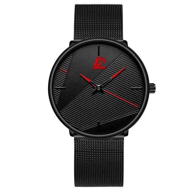 reloj hombre Watches Mens Minimalist Men's Fashion Ultra-thin Watch Simple Men Business Quartz Wristwatch relogio masculino