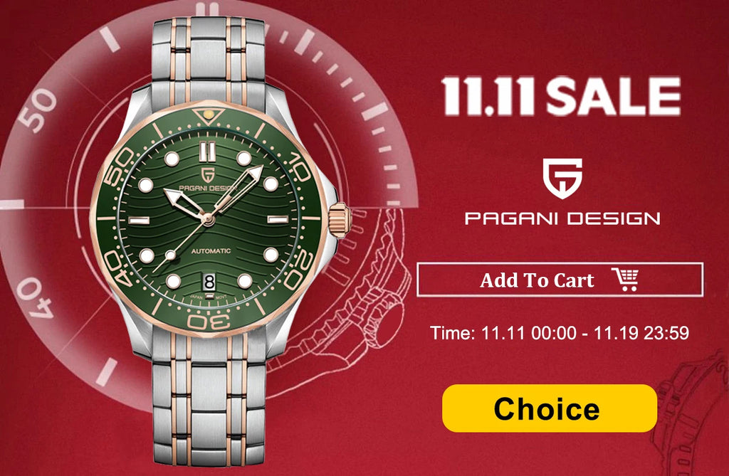 PAGANI DESIGN DD40 Gold Men's Watches Luxury Automatic Watch Fo Men Mechanical Wristwatch AR Sapphire Sports Date Man Gift Clock