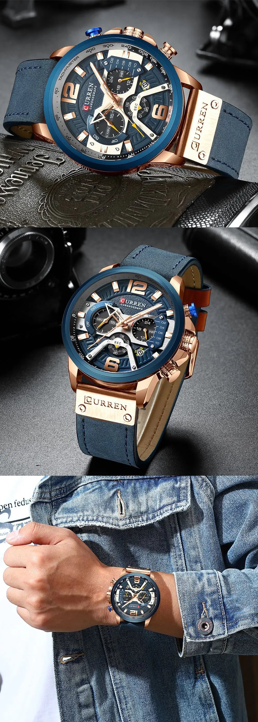 Relogio Masculino new Mens Watches Top Brand Luxury Men Military Sport Wristwatch Leather Quartz Watch erkek saat Curren 8329