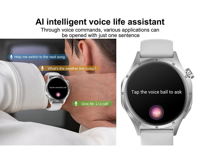 2025 New Men GPS Smart Watch 360 * 360 AMOLED Screen Bluetooth Call NFC Heart Rate Monitoring IP68 Waterproof SmartWatch for Men