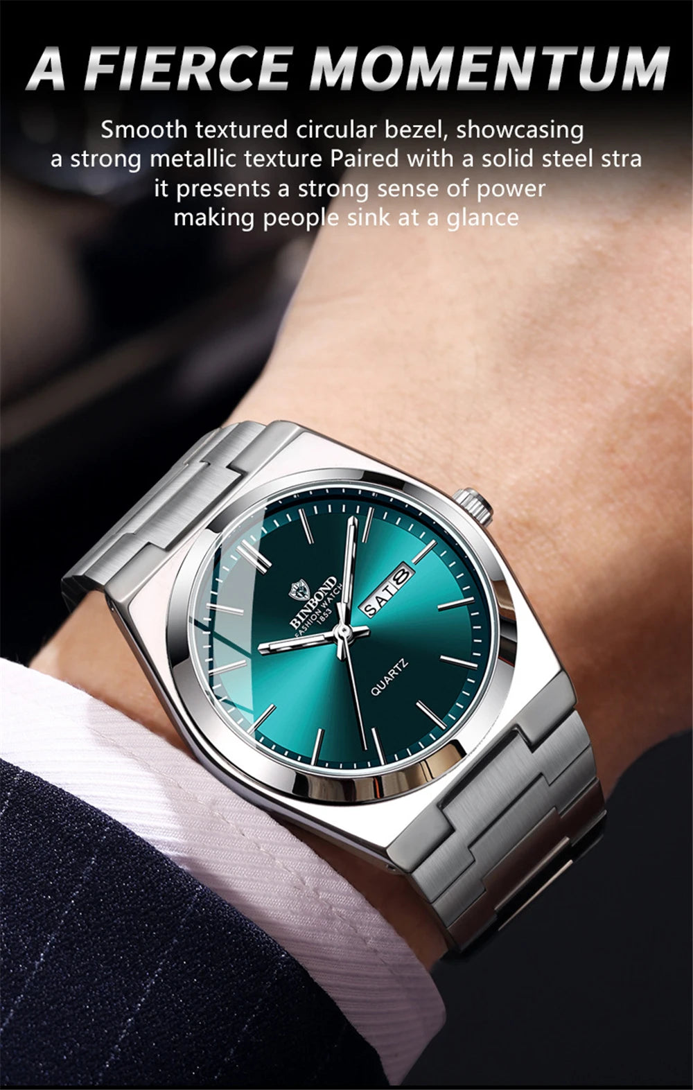 New Gifts Casual Business Golden Clock Men Luxury Watch Automatic Watches Mens Fashion Quartz Wristwatches Relogio Masculino