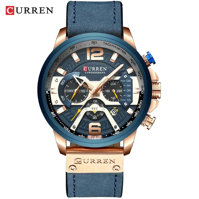 Relogio Masculino new Mens Watches Top Brand Luxury Men Military Sport Wristwatch Leather Quartz Watch erkek saat Curren 8329