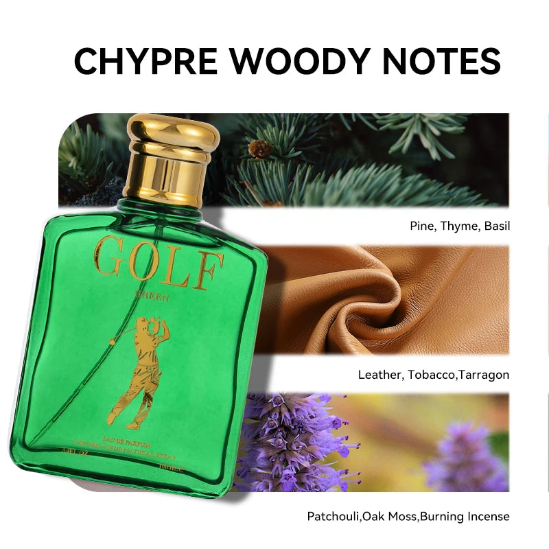 100ML 3.4FL.OZ Men's Perfume - Inspired by P.olo 1978 Chypre Woody Notes Eau De Toilette Spray - with Pine Tree, Tobacco, Oakmos
