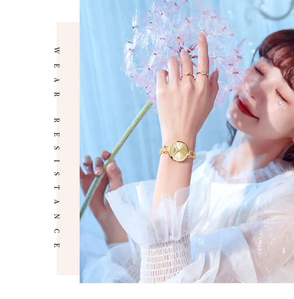 CURREN 9092 Elegant Ladies Quartz Watch Classic Fashion Women Clock Waterproof Stainless Steel Business Casual Women's Watches