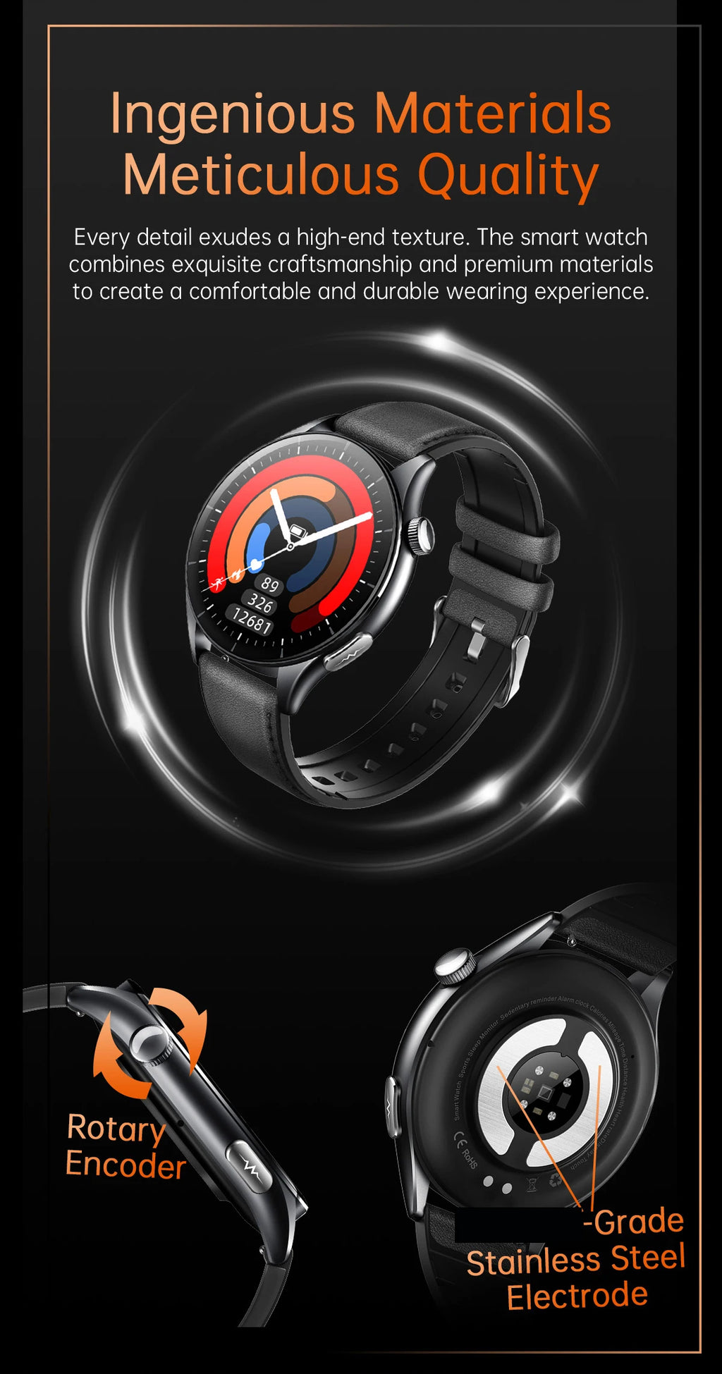 2025 New ECG+PPG Health Diagnosis Smartwatches Men Women Clock Uric Acid Lipid BP Heart rate Tracker NFC Sports Smart Watch IOS