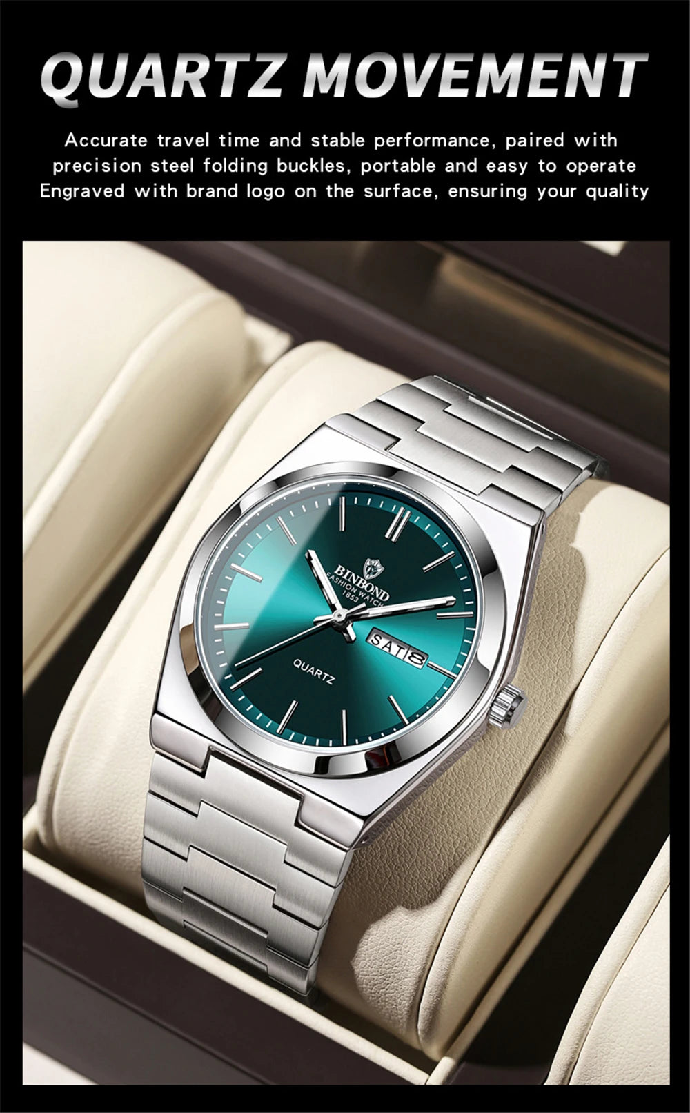 New Gifts Casual Business Golden Clock Men Luxury Watch Automatic Watches Mens Fashion Quartz Wristwatches Relogio Masculino