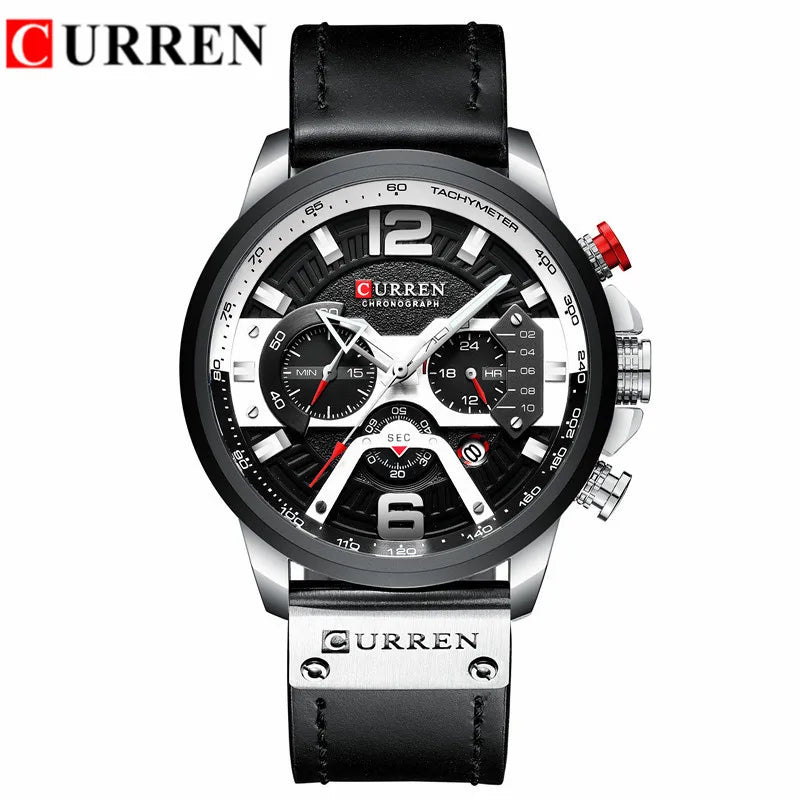 Relogio Masculino new Mens Watches Top Brand Luxury Men Military Sport Wristwatch Leather Quartz Watch erkek saat Curren 8329