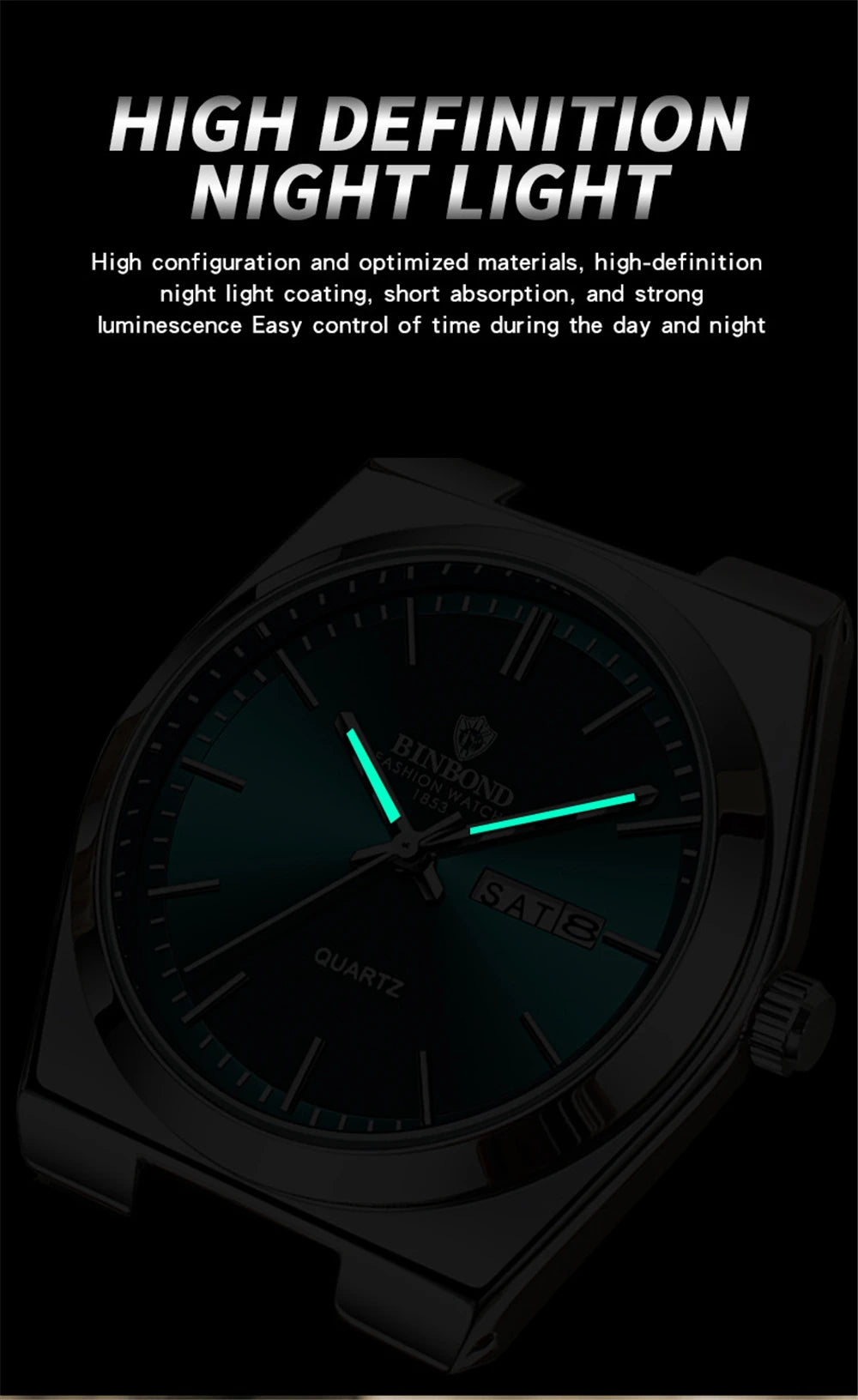 New Gifts Casual Business Golden Clock Men Luxury Watch Automatic Watches Mens Fashion Quartz Wristwatches Relogio Masculino