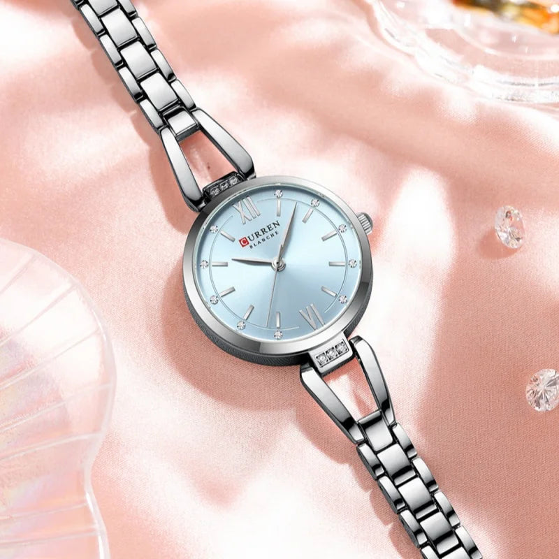 CURREN 9092 Elegant Ladies Quartz Watch Classic Fashion Women Clock Waterproof Stainless Steel Business Casual Women's Watches