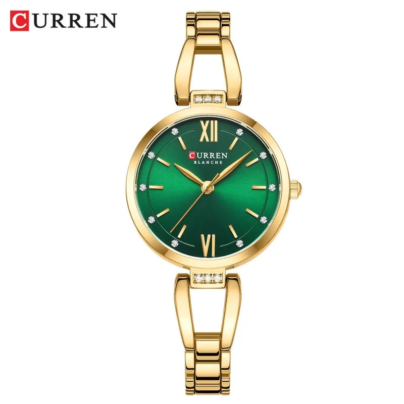 CURREN 9092 Elegant Ladies Quartz Watch Classic Fashion Women Clock Waterproof Stainless Steel Business Casual Women's Watches