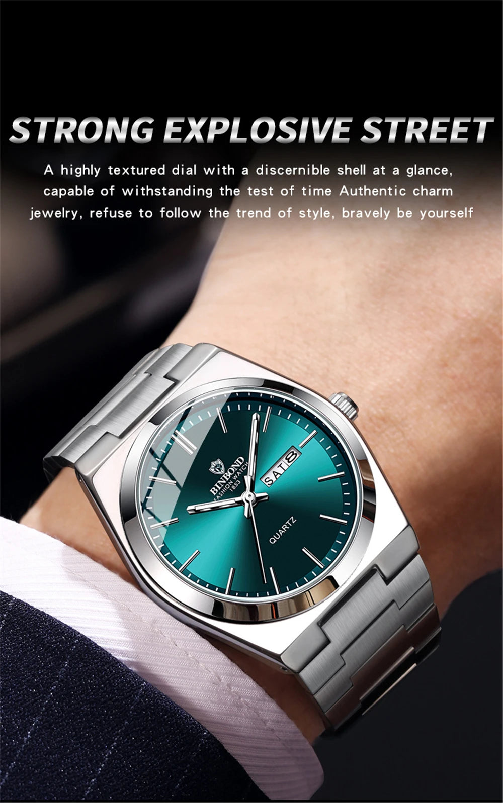 New Gifts Casual Business Golden Clock Men Luxury Watch Automatic Watches Mens Fashion Quartz Wristwatches Relogio Masculino