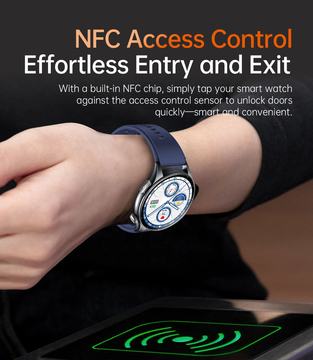 2025 New ECG+PPG Health Diagnosis Smartwatches Men Women Clock Uric Acid Lipid BP Heart rate Tracker NFC Sports Smart Watch IOS