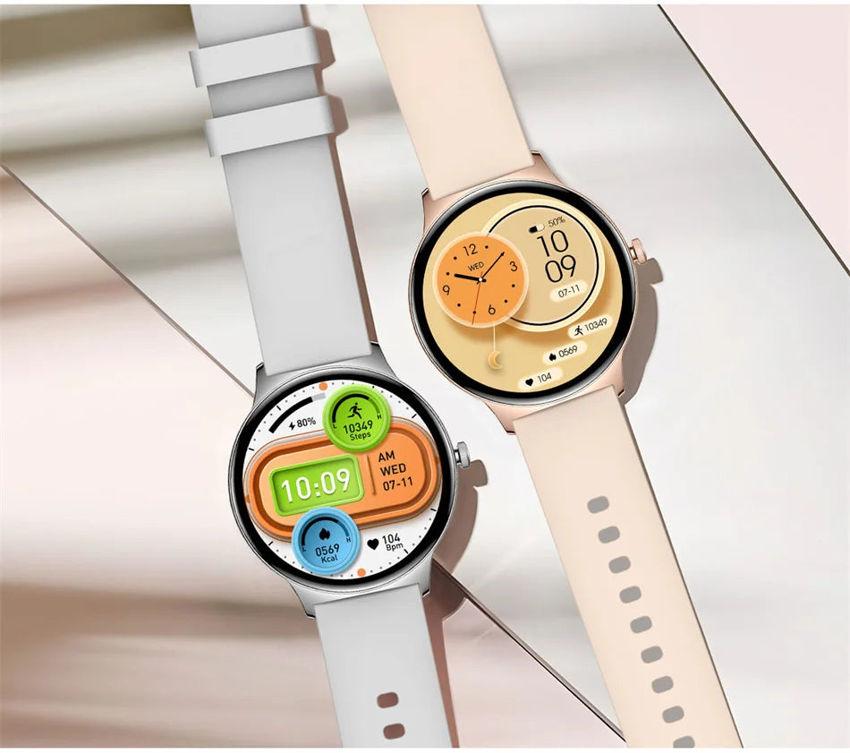 For Huawei New Ultra Slim AMOLED Smart Watch Women Screen Always Display Time Heart Rate BT Calling High-end Fashion Smartwatch