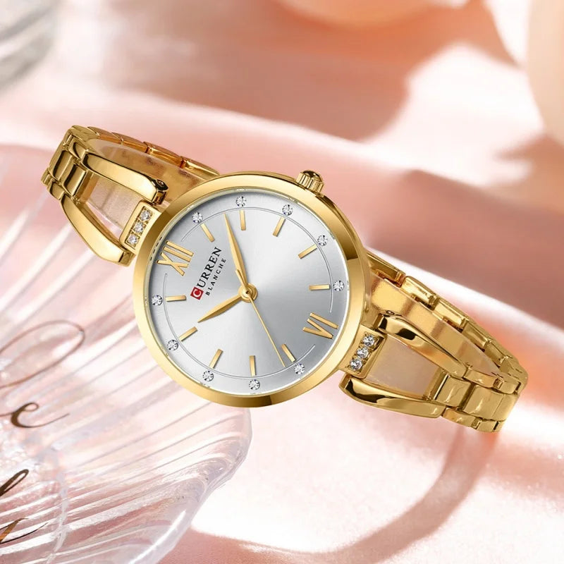 CURREN 9092 Elegant Ladies Quartz Watch Classic Fashion Women Clock Waterproof Stainless Steel Business Casual Women's Watches