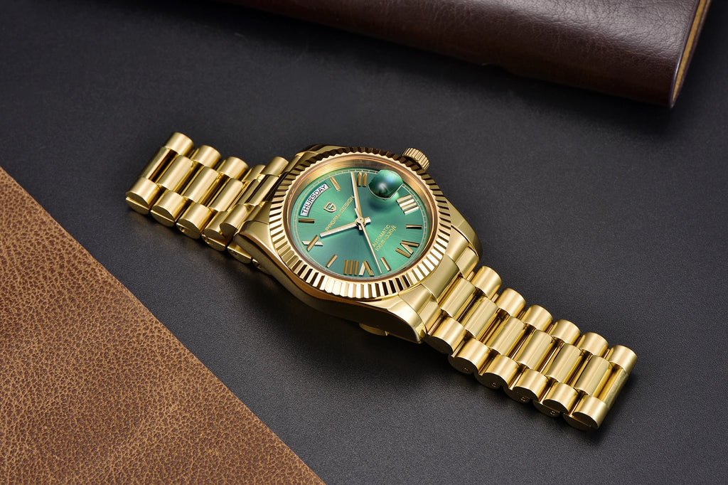 PAGANI DESIGN DD36 Gold Green V2 Men's Mechanical Watches Luxury Automatic Watch For Men 2023 New AR Sapphire glass Wrist watch