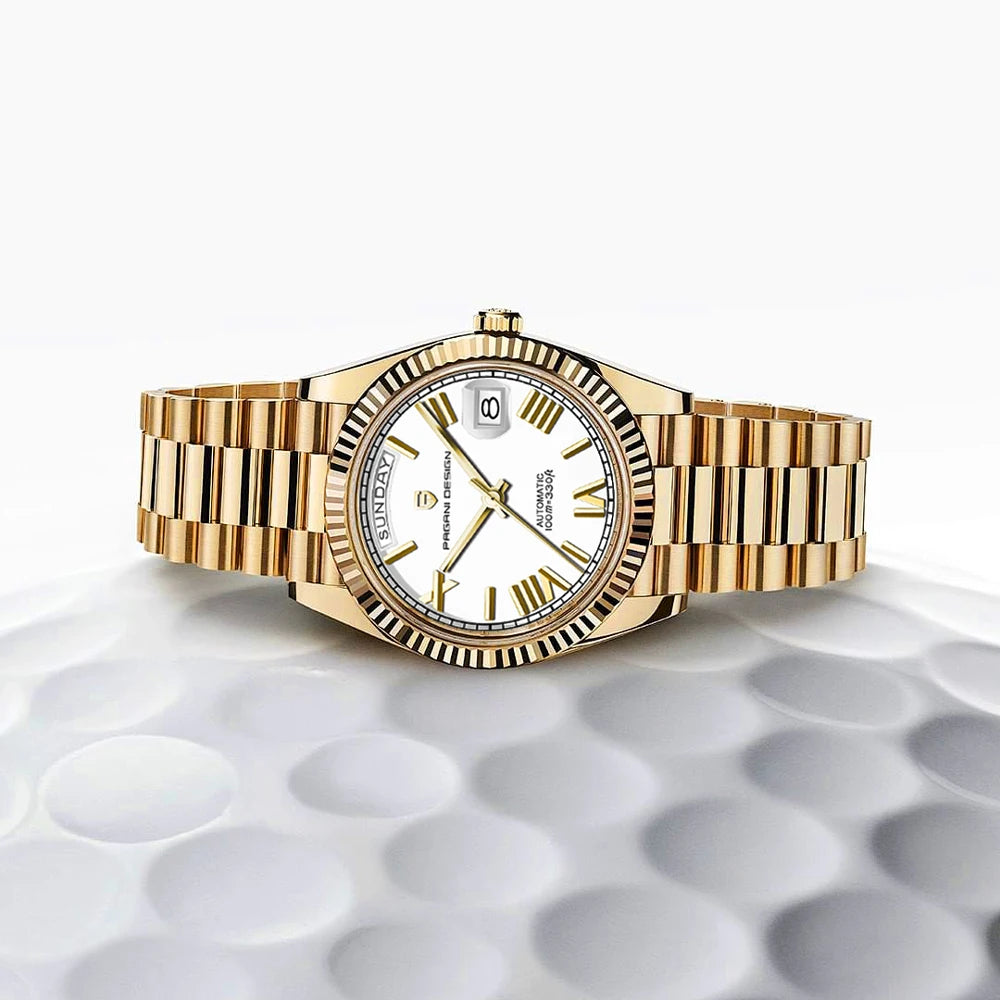 PAGANI DESIGN DD40 Gold Men's Watches Luxury Automatic Watch Fo Men Mechanical Wristwatch AR Sapphire Sports Date Man Gift Clock