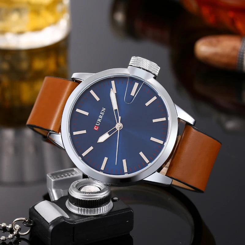Curren 8208 Watches for Men Gifts Cheap Price Relojes Para Hombre Big Watch Casual Watch Quartz Wristwatches Men Relógio Pulso