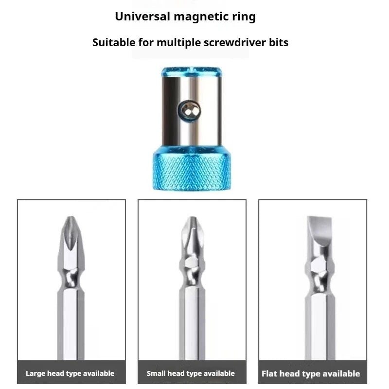 Universal 1 PCS Magnetic Ring Alloy Magnetic Ring Screwdriver Bits Anti-corrosion Strong Magnetizer Drill Bit Magnetic Ring
