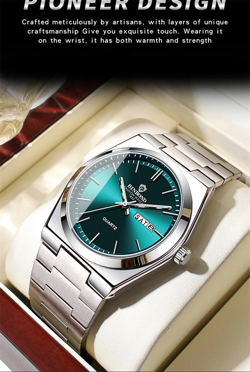 New Gifts Casual Business Golden Clock Men Luxury Watch Automatic Watches Mens Fashion Quartz Wristwatches Relogio Masculino