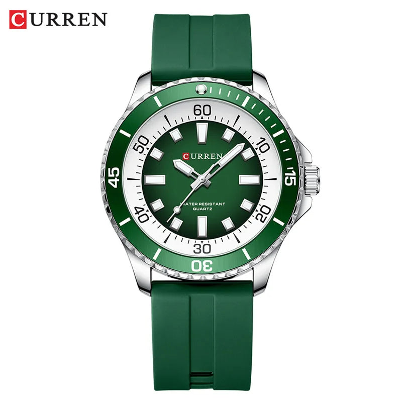Curren 8448 Male reloj hombre lujo alta gama quartz Wristwatch Sport Waterproof Simple Men's Watch Luminous часы мужские