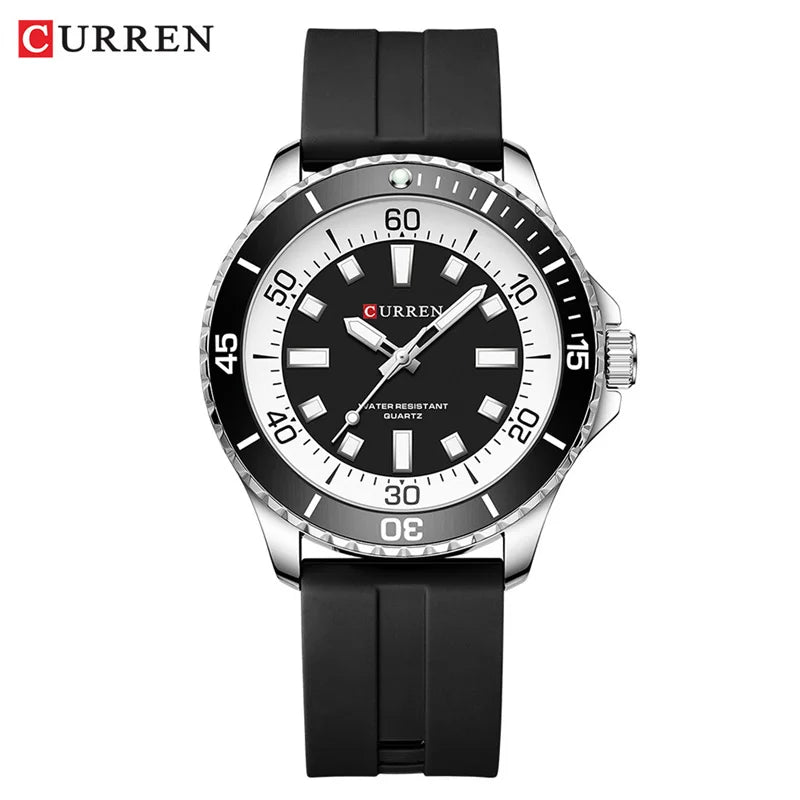 Curren 8448 Male reloj hombre lujo alta gama quartz Wristwatch Sport Waterproof Simple Men's Watch Luminous часы мужские