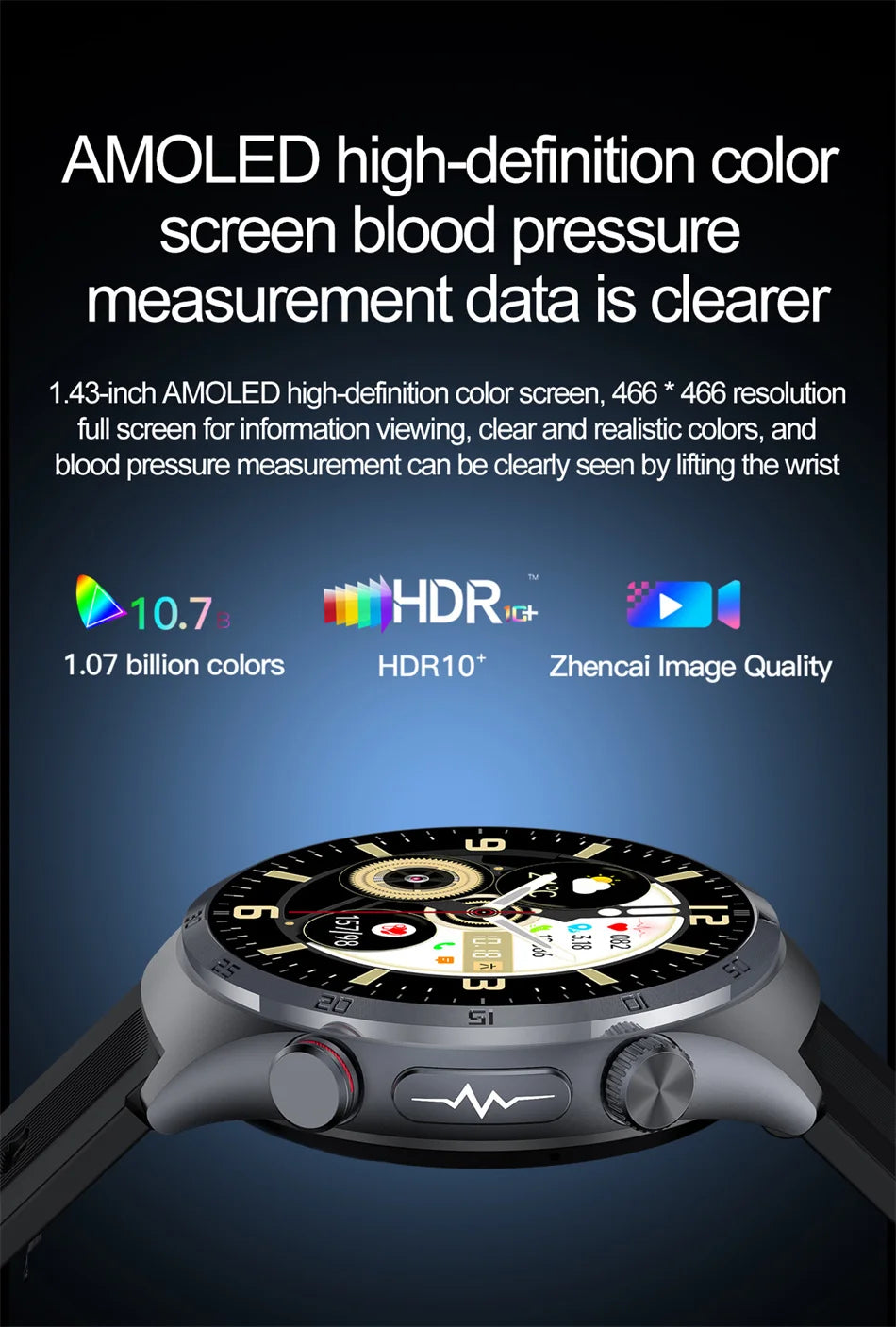 New AI Diagosis ECG Health Smart Watch Men Blood Pressure Lipid Uric Acid NFC Air Pump Airbag Health Smartwatches For men Women