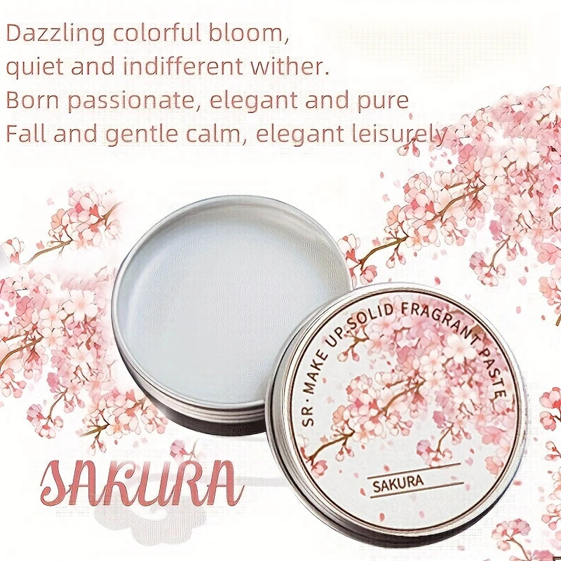 Women's Portable Solid Perfume Balm 15g,Rose, Peony,for Lotus,Lavender Scents-Fresh floral Lasting Fragrance for Dating & Daily