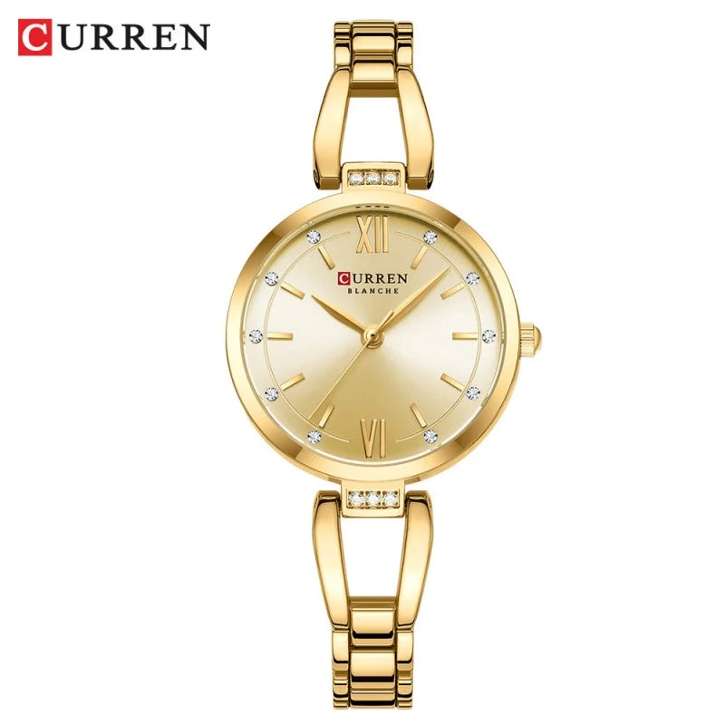 CURREN 9092 Elegant Ladies Quartz Watch Classic Fashion Women Clock Waterproof Stainless Steel Business Casual Women's Watches