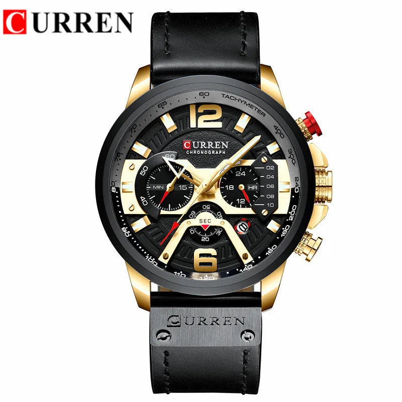 Relogio Masculino new Mens Watches Top Brand Luxury Men Military Sport Wristwatch Leather Quartz Watch erkek saat Curren 8329
