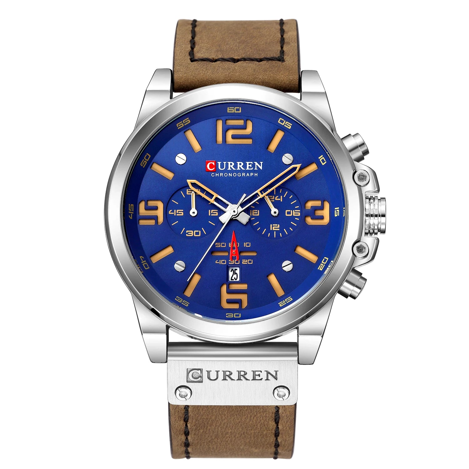 Curren 8314 Men Watch Business Leather Quartz Waterproof Six Needle Date Casual Fashion Luxury Relogio Masculino