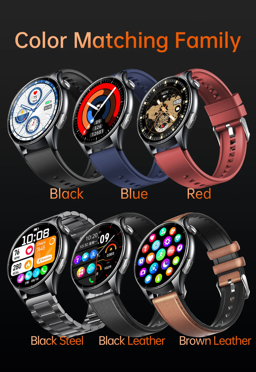 2025 New ECG+PPG Health Diagnosis Smartwatches Men Women Clock Uric Acid Lipid BP Heart rate Tracker NFC Sports Smart Watch IOS