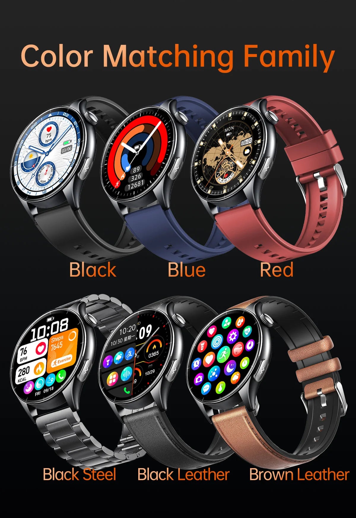 2025 New ECG+PPG Health Diagnosis Smartwatches Men Women Clock Uric Acid Lipid BP Heart rate Tracker NFC Sports Smart Watch IOS