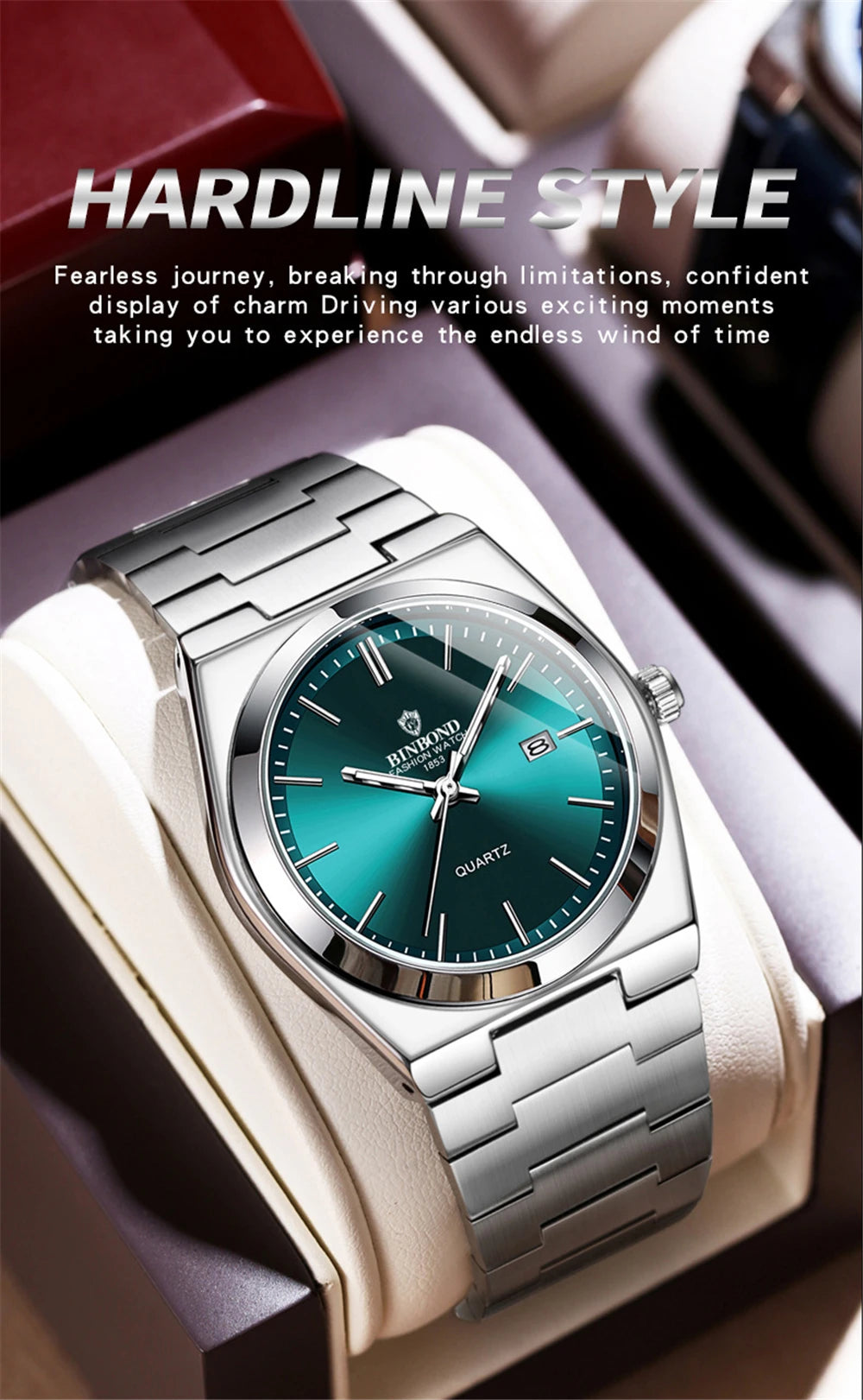 New Gifts Casual Business Golden Clock Men Luxury Watch Automatic Watches Mens Fashion Quartz Wristwatches Relogio Masculino