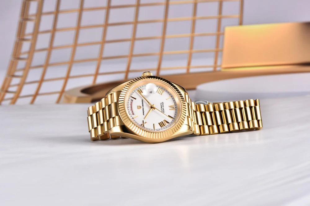 PAGANI DESIGN DD40 Gold Men's Watches Luxury Automatic Watch Fo Men Mechanical Wristwatch AR Sapphire Sports Date Man Gift Clock