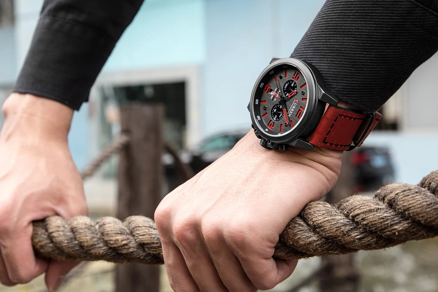 Curren 8314 Men Watch Business Leather Quartz Waterproof Six Needle Date Casual Fashion Luxury Relogio Masculino