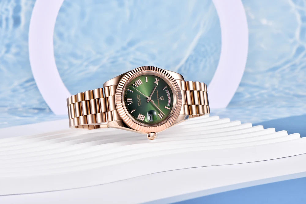 PAGANI DESIGN DD40 Gold Men's Watches Luxury Automatic Watch Fo Men Mechanical Wristwatch AR Sapphire Sports Date Man Gift Clock