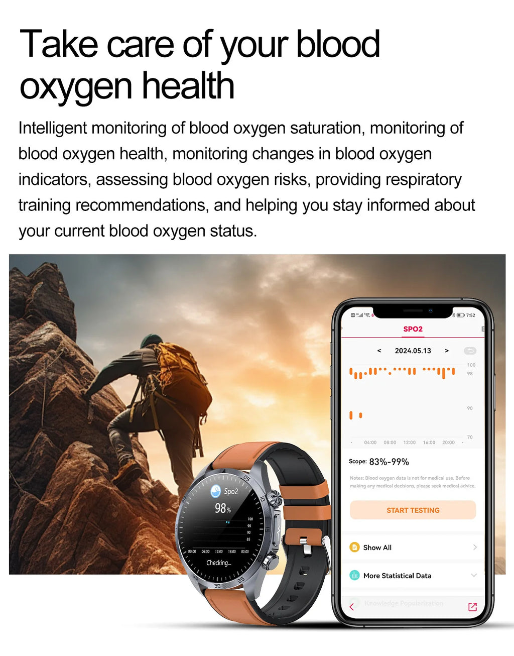 2025 Laser Pulse Uric Acid Blood Fat Nursing Smart Watch Men Body Fat Blood pressure ECG+PPG Sleep aid For Xiaomi Health Watch