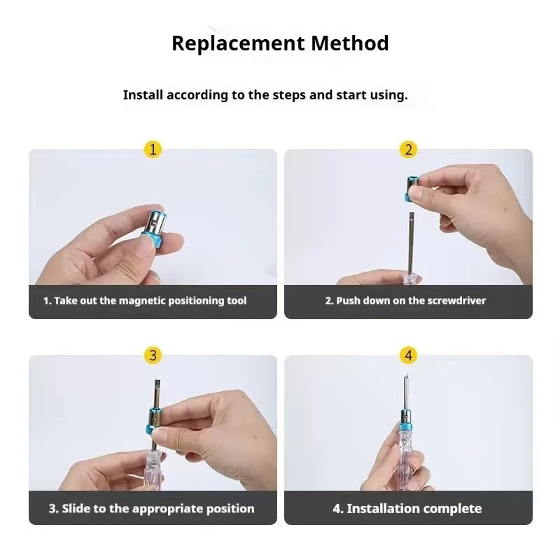 Universal 1 PCS Magnetic Ring Alloy Magnetic Ring Screwdriver Bits Anti-corrosion Strong Magnetizer Drill Bit Magnetic Ring