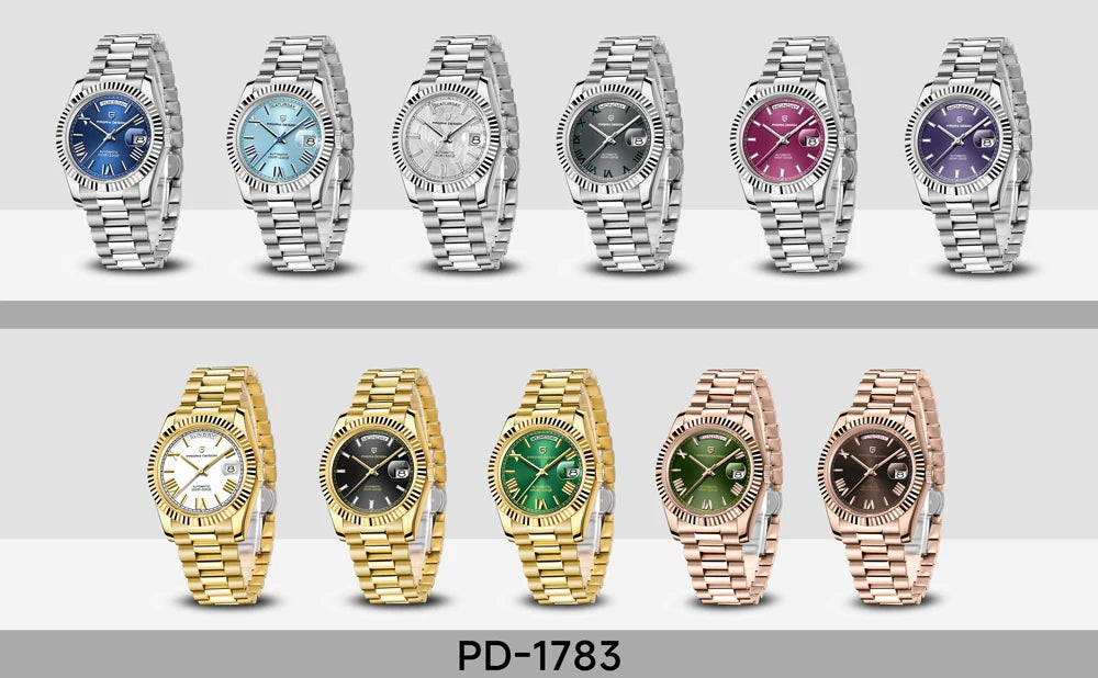 PAGANI DESIGN DD40 Gold Men's Watches Luxury Automatic Watch Fo Men Mechanical Wristwatch AR Sapphire Sports Date Man Gift Clock