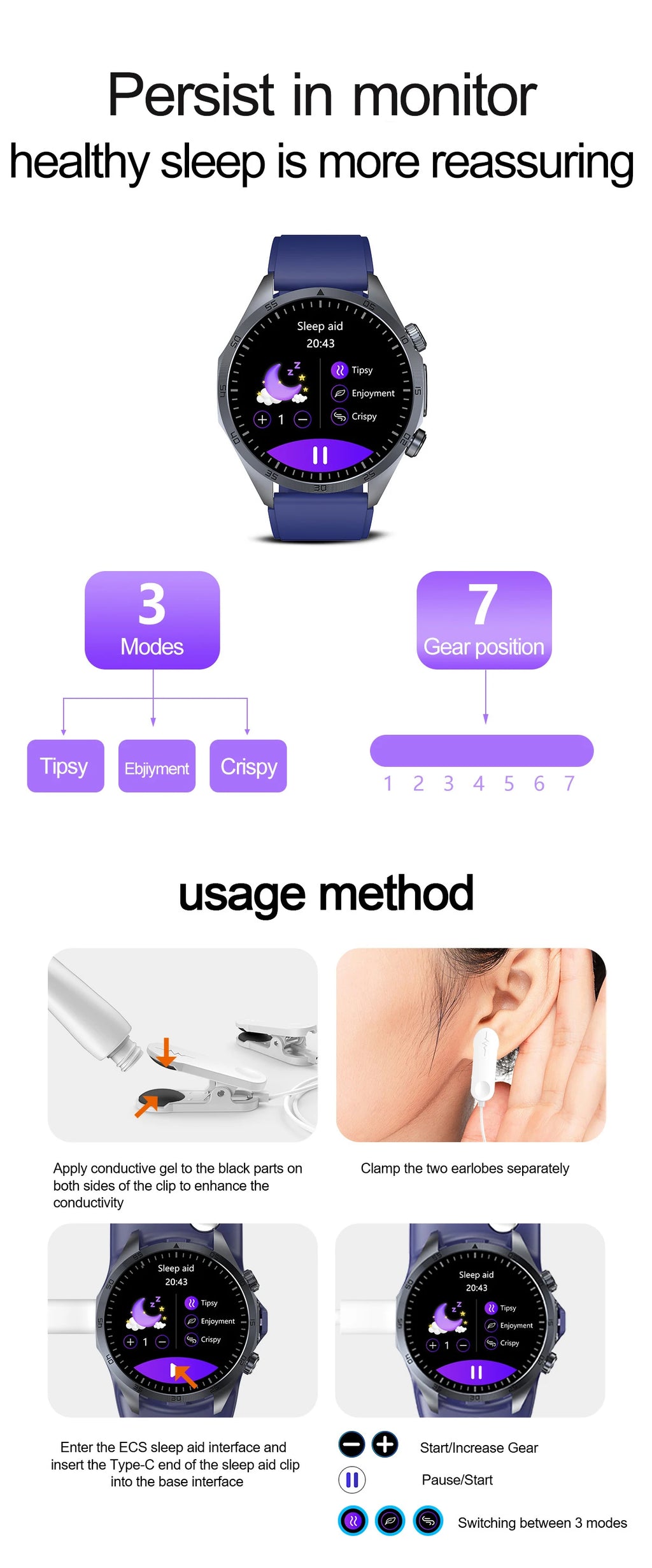 2025 Laser Pulse Uric Acid Blood Fat Nursing Smart Watch Men Body Fat Blood pressure ECG+PPG Sleep aid For Xiaomi Health Watch