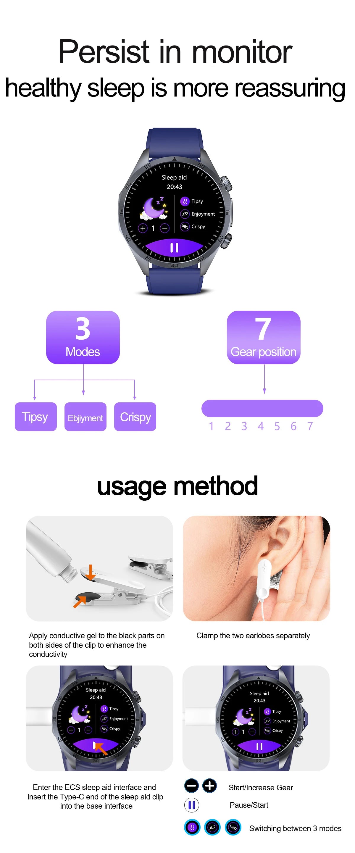 2025 Laser Pulse Uric Acid Blood Fat Nursing Smart Watch Men Body Fat Blood pressure ECG+PPG Sleep aid For Xiaomi Health Watch