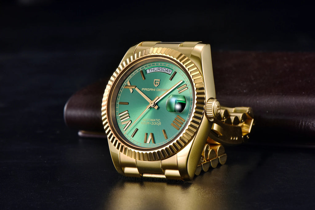 PAGANI DESIGN DD36 Gold Green V2 Men's Mechanical Watches Luxury Automatic Watch For Men 2023 New AR Sapphire glass Wrist watch