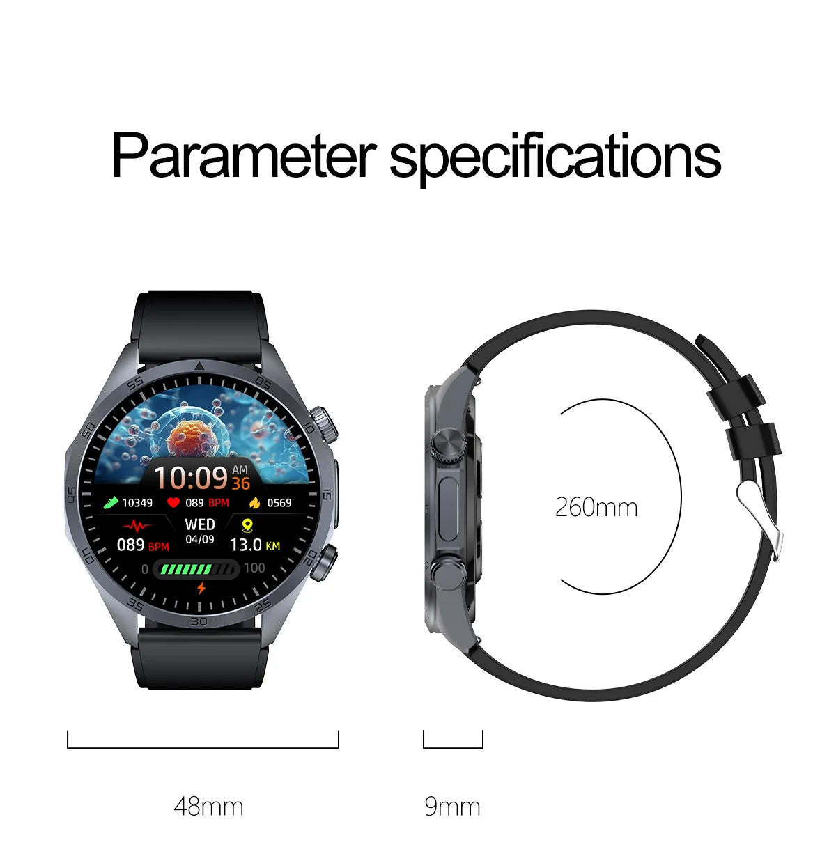 2025 Laser Pulse Uric Acid Blood Fat Nursing Smart Watch Men Body Fat Blood pressure ECG+PPG Sleep aid For Xiaomi Health Watch