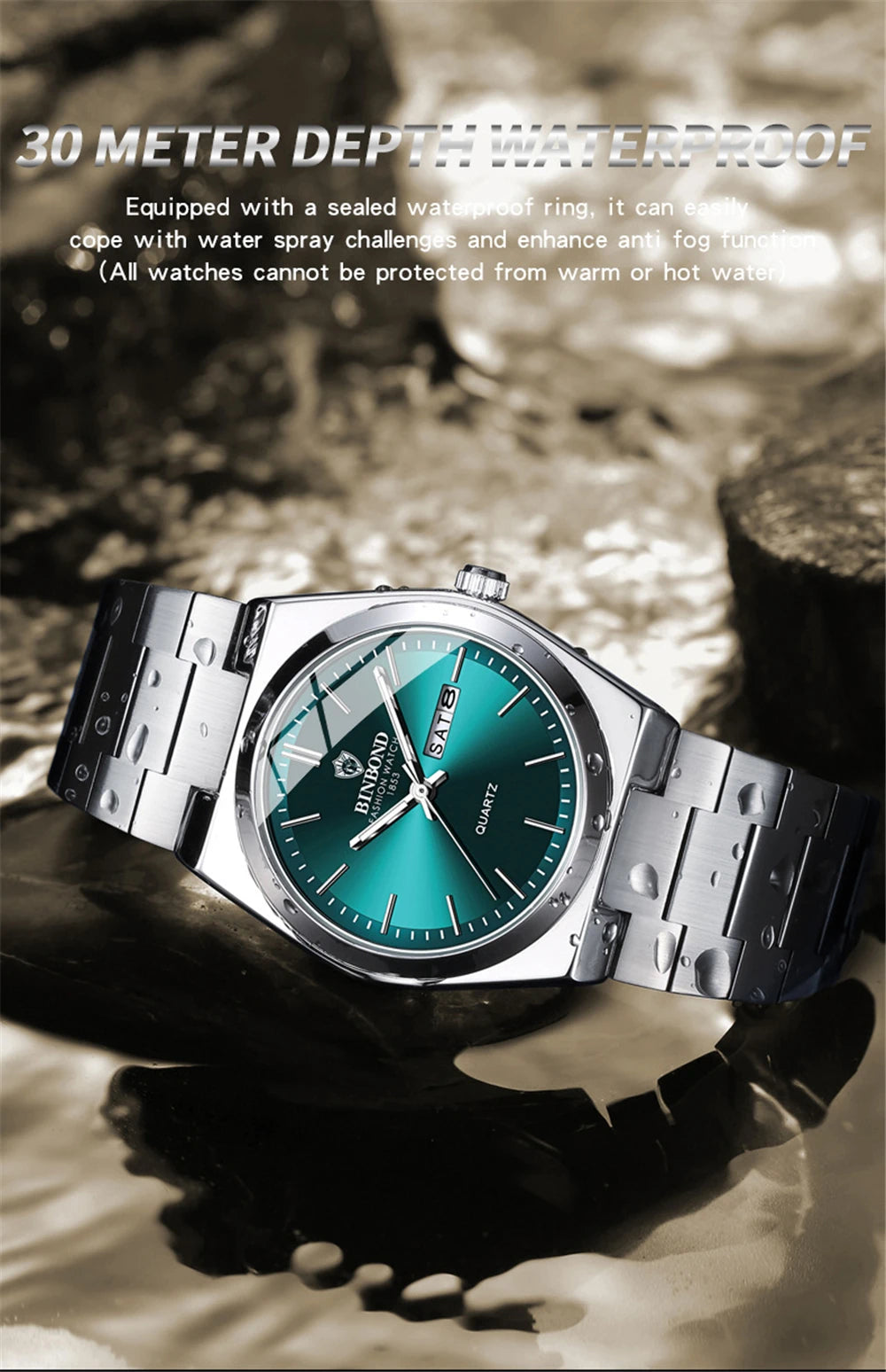 New Gifts Casual Business Golden Clock Men Luxury Watch Automatic Watches Mens Fashion Quartz Wristwatches Relogio Masculino