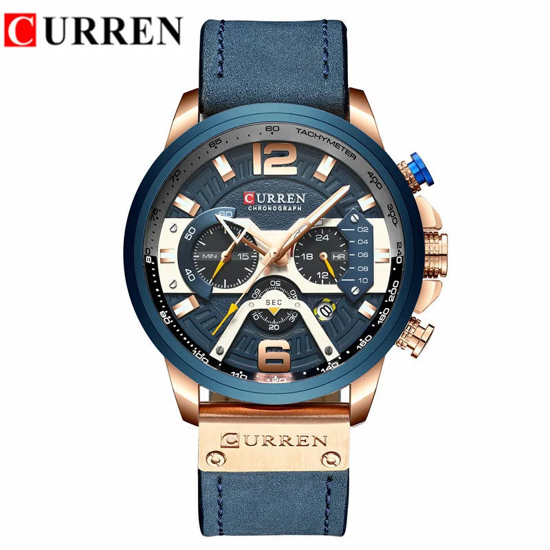 Relogio Masculino new Mens Watches Top Brand Luxury Men Military Sport Wristwatch Leather Quartz Watch erkek saat Curren 8329